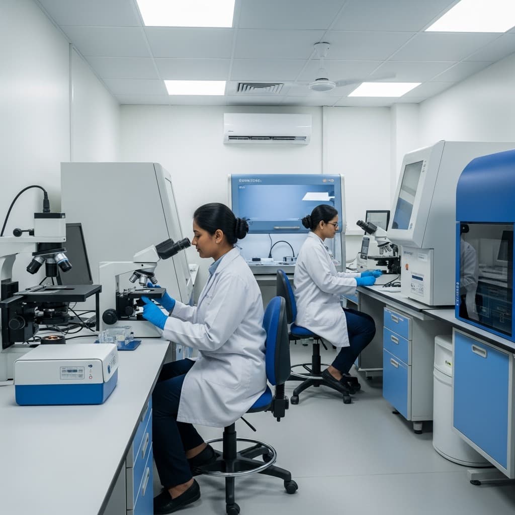 Expert lab technicians at Prakruthi